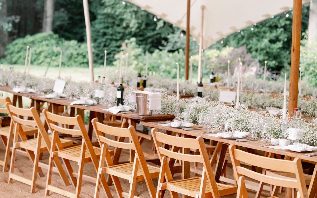 Temple Island Henley wedding tables