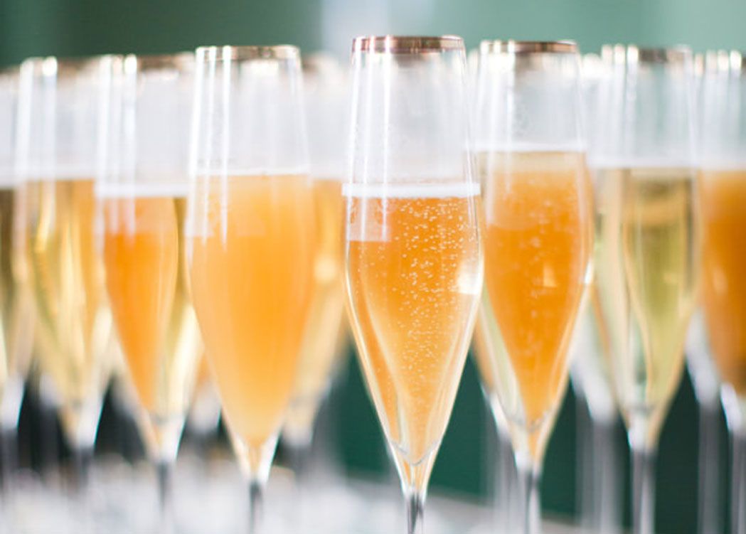 Glasses of champagne